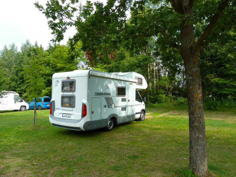 Stellplatz an der Badehalbinsel Absberg, Brombachsee 