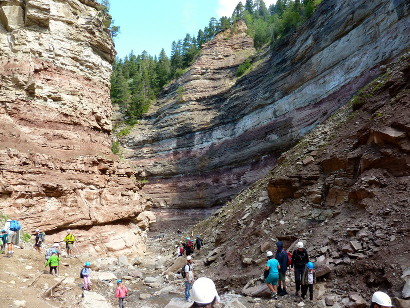 Wunderschönes Farbspiel in der Bletterbachschlucht