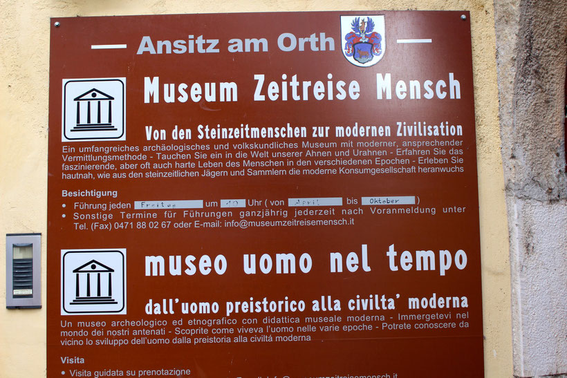 Museum "Zeitreise Mensch", Kurtatsch