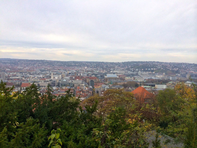 Stuttgart. Blick in den Talkessel