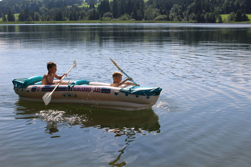 Paddeln auf dem Illasbergsee