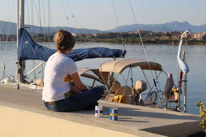 Milchkaffee in Olbia