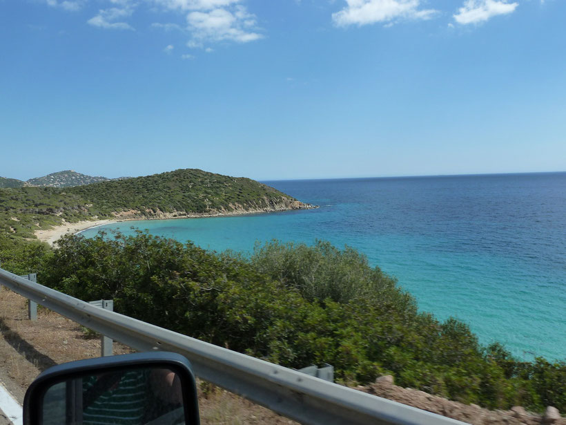 Panoramastraße von der Costa Rei nach Cagliari