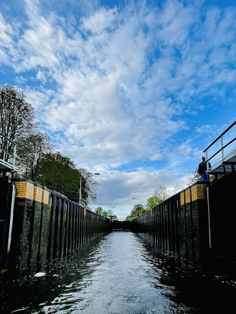 Wesenberg, Schleuse, Urlaub, Seenplatte, Boot