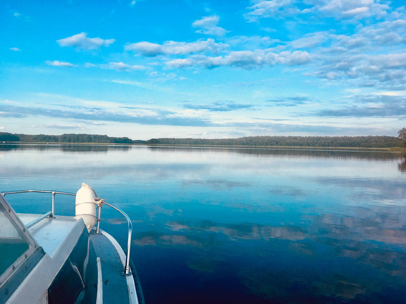 Mecklenburgische Seenplatte, Drewensee, Wesenberg, Boot fahren See