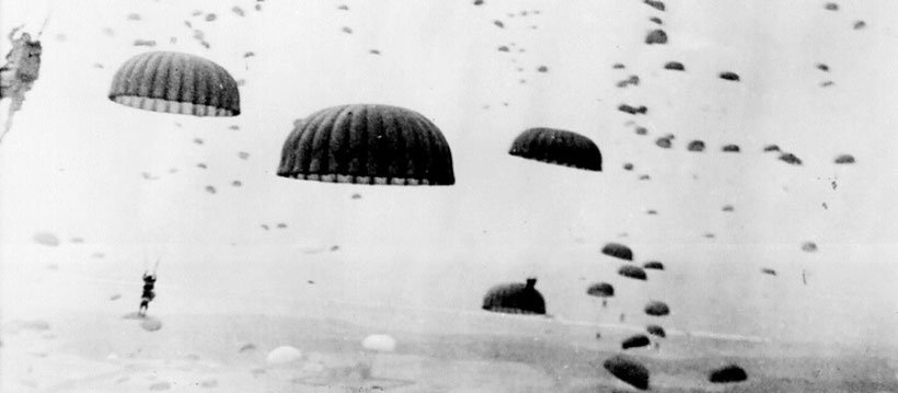 Market Garden: para's vertellen. Chayah Godschalk Visser. Luchtlandingen op de Ginkelse Heide, 1944. Bron: Historisch Nieuwsblad