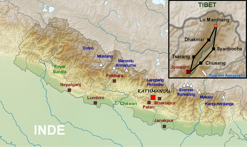 trek Mustang, traversée du Mustang Népal
