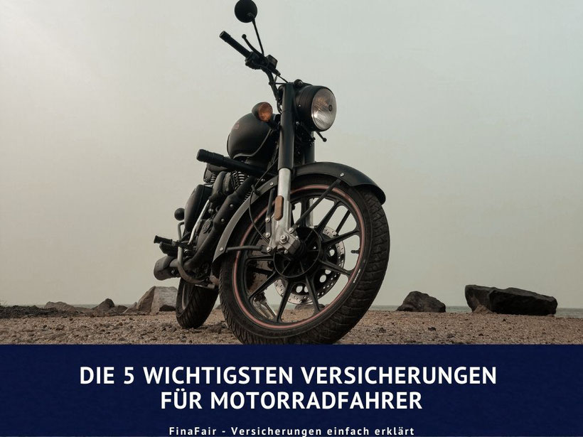 Motorradunfall, Motorradversicherung, wichtige Versicherungen Motorradfahrer