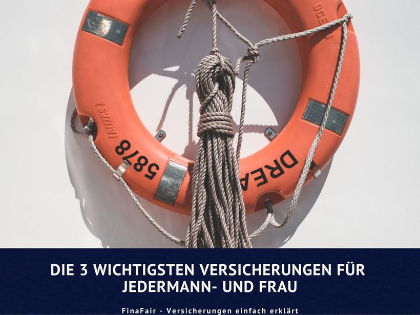 wichtige Versicherungen, Existenzrisiko, finanzieller Ruin, Absicherung