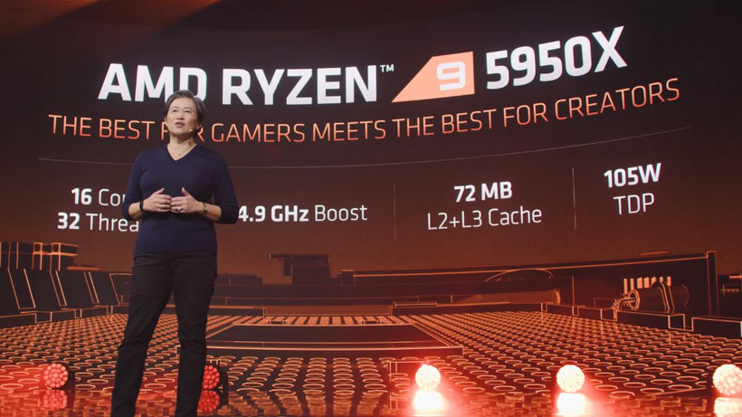 速報！AMD【Zen3 Ryzen5000シリーズ】Ryzen9 5950X、Ryzen9 5900Xなどスペック、価格の発表まとめ！