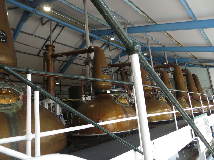 Stills at Laphroaig Distillery