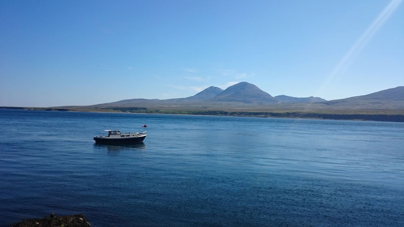 View from Caol Ila Distillery towards the Isle of Jura