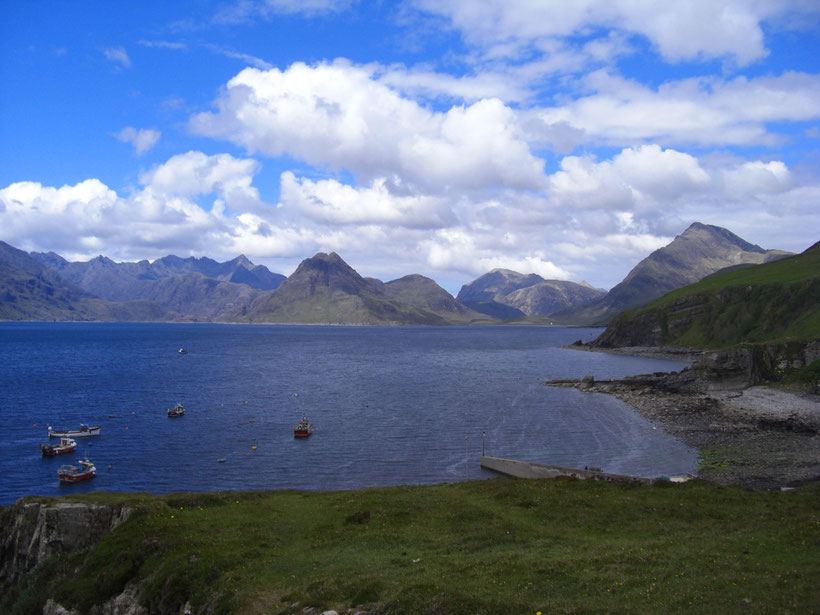 Light and shadow above the Cuillins, Isle of Skye, in June