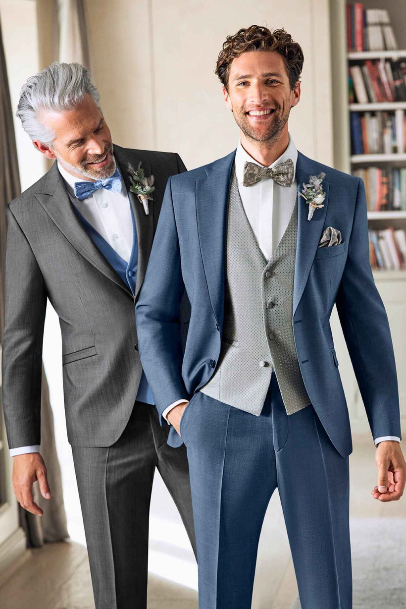 Wir haben in der ANZUGKULTUR in Wermelskirchen den perfekten Hochzeitsanzug für den Mann aus Lüdenscheid oder dem Sauerland.