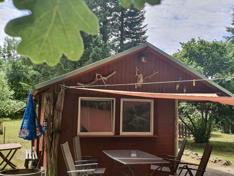 Ferienhaus am See, Blockhaus am Wald, Userin, Zwenzow, Labussee