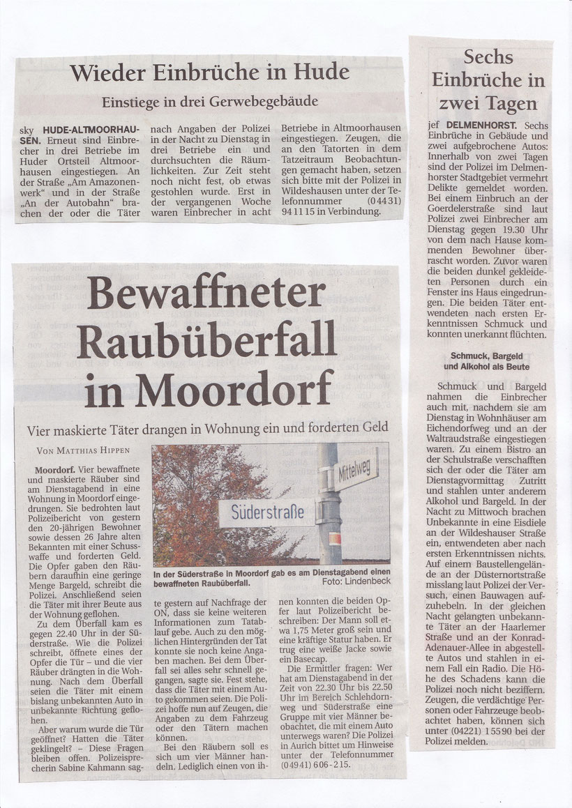 einbruch_hude_delmenhorst_moordorf_raub_zeitung_presse_mm_alarmanlagen_einbruchschutz