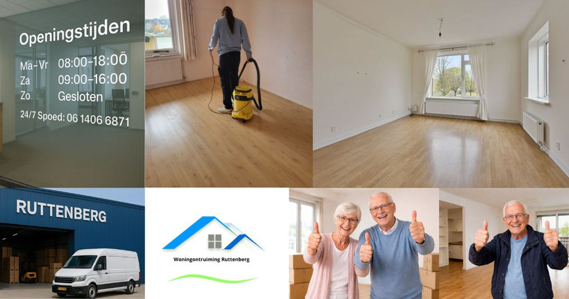 Seniorenwoning ontruiming in Zwolle uitgevoerd door Ruttenberg Ontruimingen waarbij een woning volledig is leeggeruimd inclusief afvoer van inboedel, verwijderen van vloerbedekking en bezemschoon opleveren voor oplevering of verhuizing naar zorginstelling