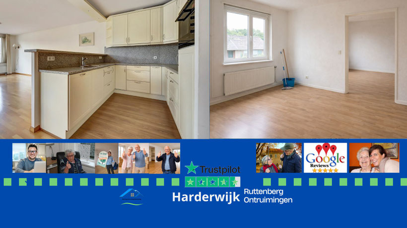 seniorenwoning ontruimen Harderwijk, kamer is compleet leeg en schoon klaar voor de nieuwe bewoners