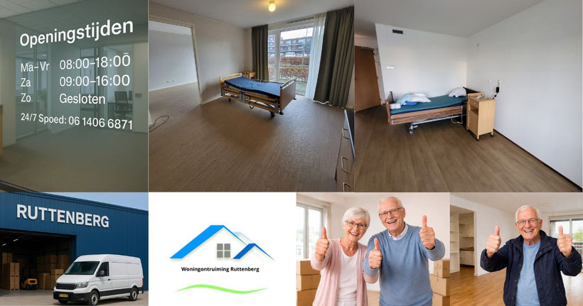 Zorgkamer ontruimen en leegruimen in Lelystad na overlijden binnen 48 uur mogelijk bij Ruttenberg ontruimingen