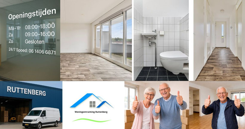 Ontruiming na overlijden in Zwolle waarbij een woning volledig is leeggehaald door Ruttenberg Ontruimingen inclusief afvoer van inboedel, verwijderen van vloerbedekking en bezemschoon opleveren voor makelaar of woningcorporatie