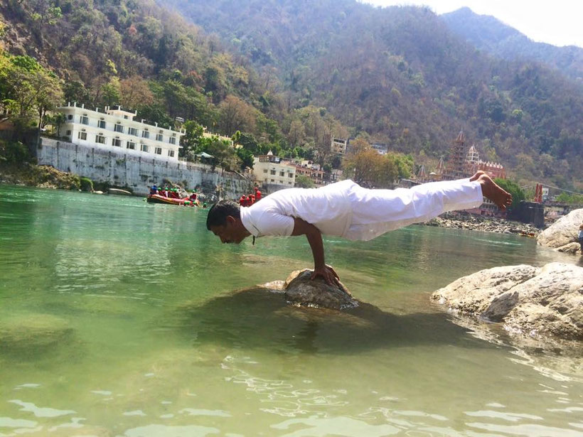 Narayan Guruji at Ganga River
