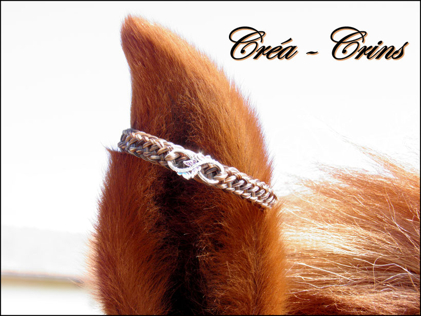 bracelet infini crin cheval