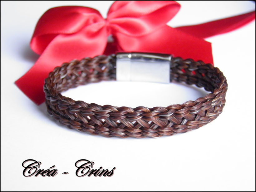 bracelet crin de cheval personnalisable tresse