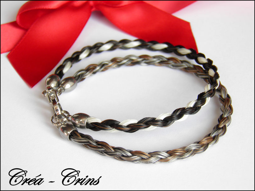 bracelet tressé crin de cheval