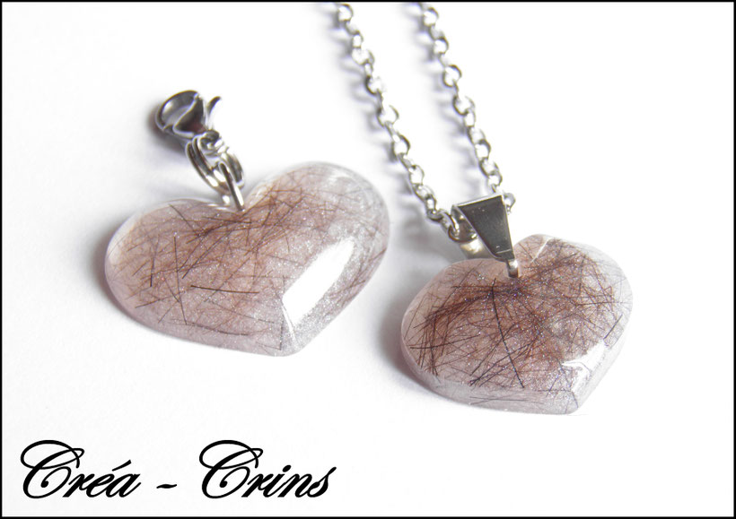 pendentif crin de cheval personnalisable 