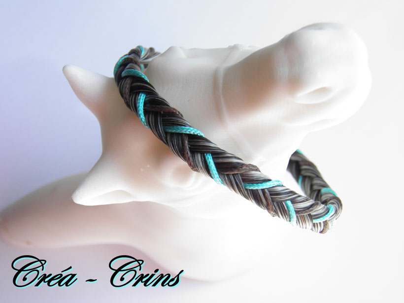 bracelet crin de cheval fil de couleur