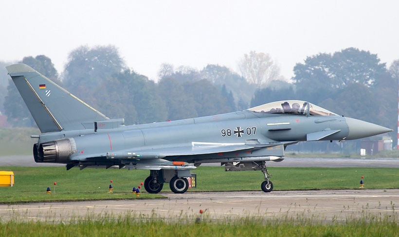 L'esemplare IPA7 munito delle LERX in fase di decollo / © Munich Aviation Spotters