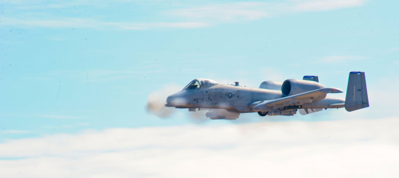 Il cannone GAU-8 Avenger in azione / © USAF