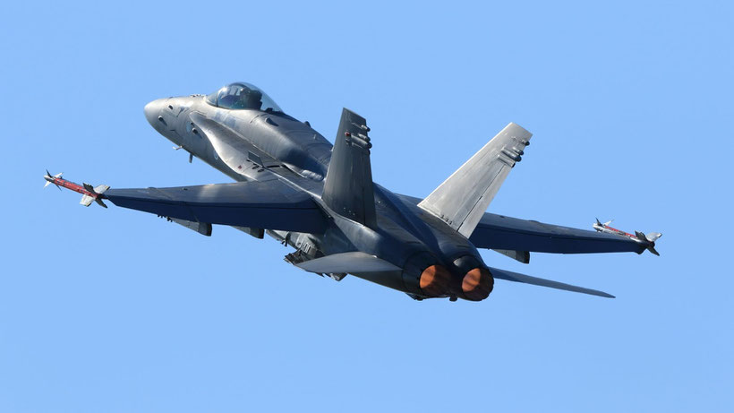 Boeing F-18 Hornet finlandese. (foto: Finnish Defence Forces)
