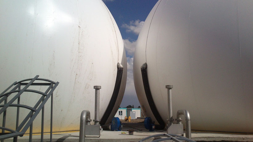 Gasómetro biogás - Aqualimpia Engineering