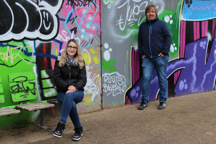 Elisabeth Hanstein (Suchtberaterin im Caritasverband) und Michael Michels (Pastoralreferent im Dekanat Birkenfeld)