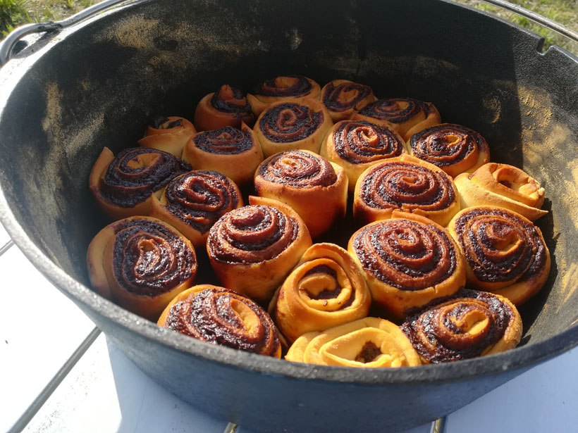 Nutella - Schnecken aus dem DutchOven 