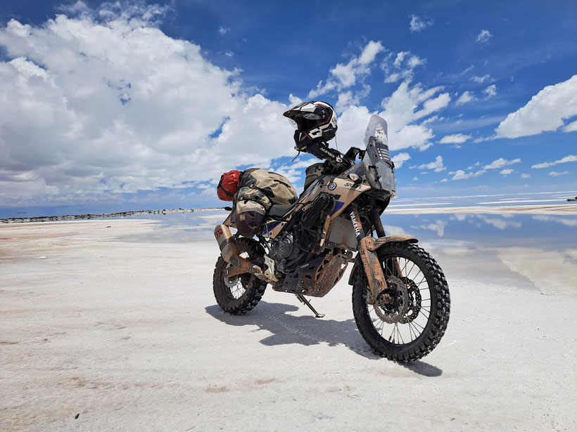 Uyuni, T7,Tenere,Yamaha, Sudamerika Anden Express Motorrad Abenteuer, Geführte Touren mit Reiseenduro