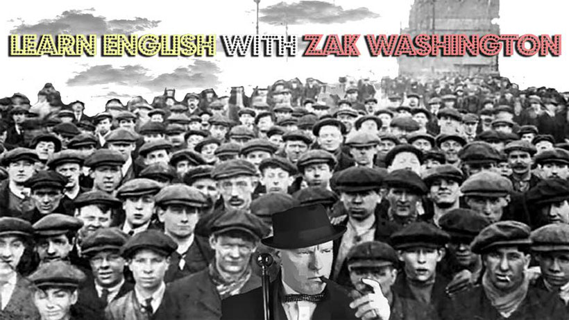 Language Unlimited and Learn English with Zak Washington logo from full free online English course 