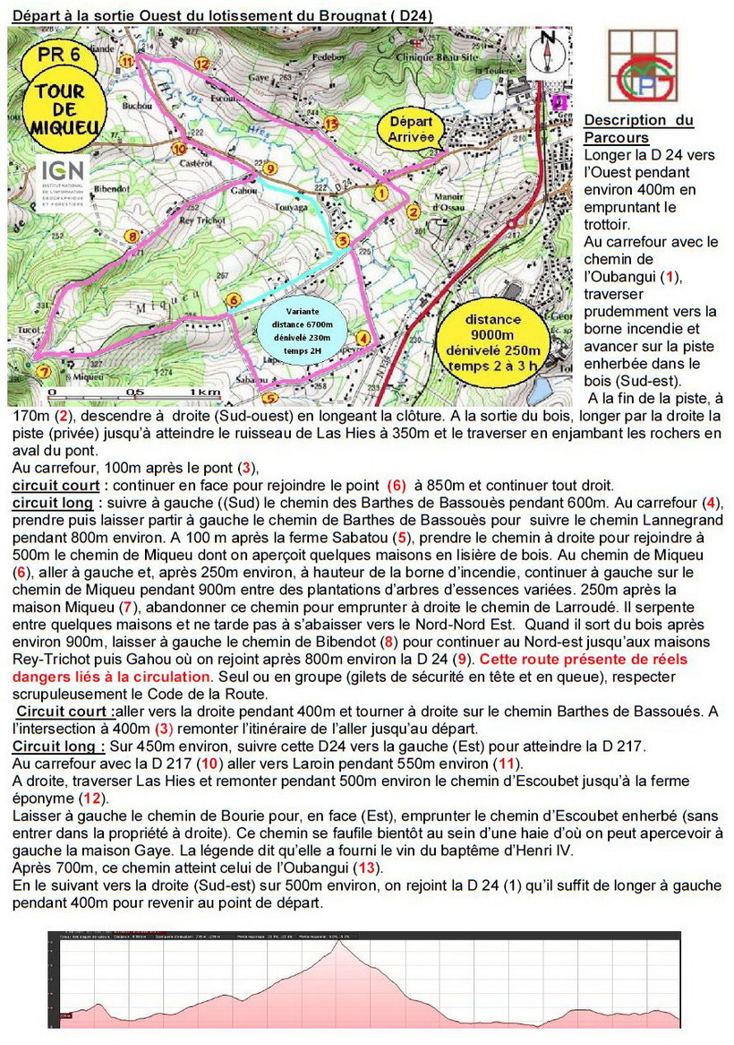 6700m 9000m Tour de Miqueu