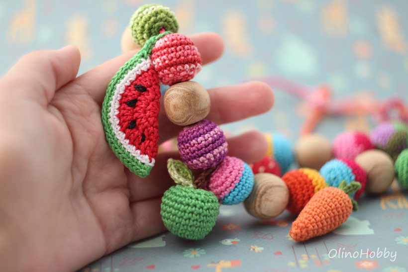 Nursing necklace Fruits