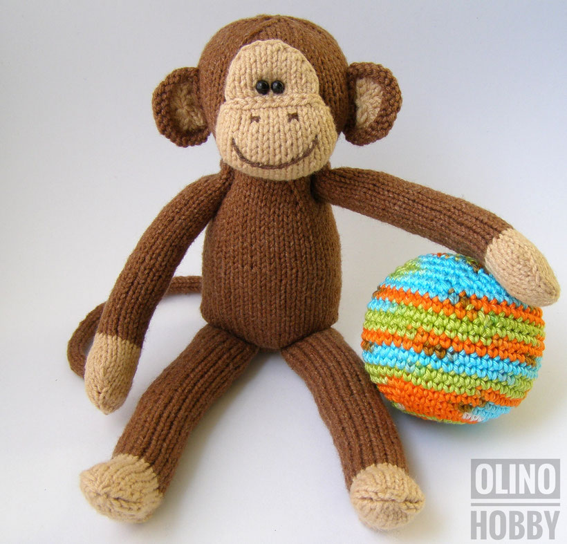 Knitted Monkey toy