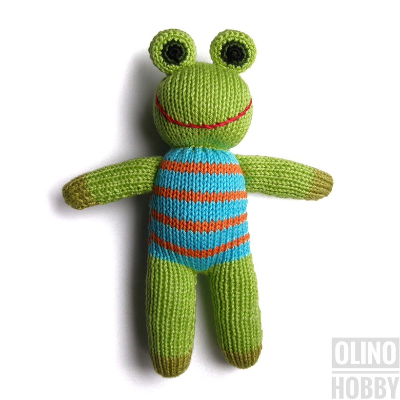 Knitted Frog