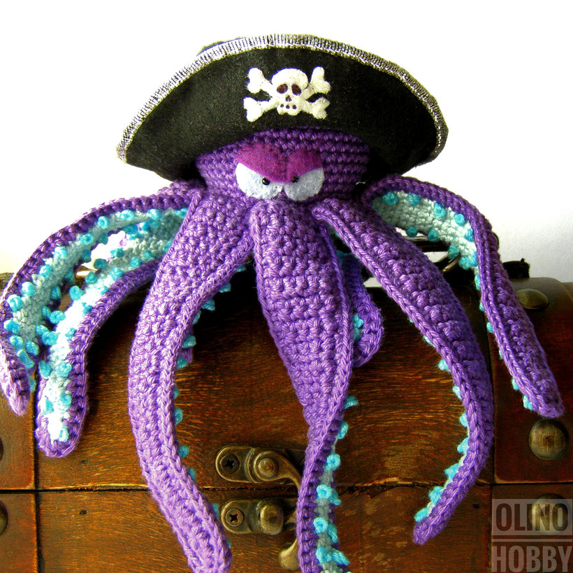 Crochet Octopus Pirate - inspired Pirates of the Caribbean