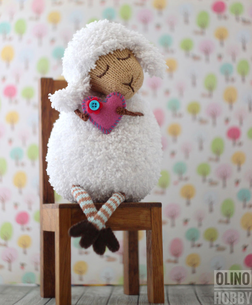 Knitted Sheep Toy romantic gift