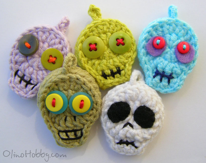 crochet keychaim Zombies