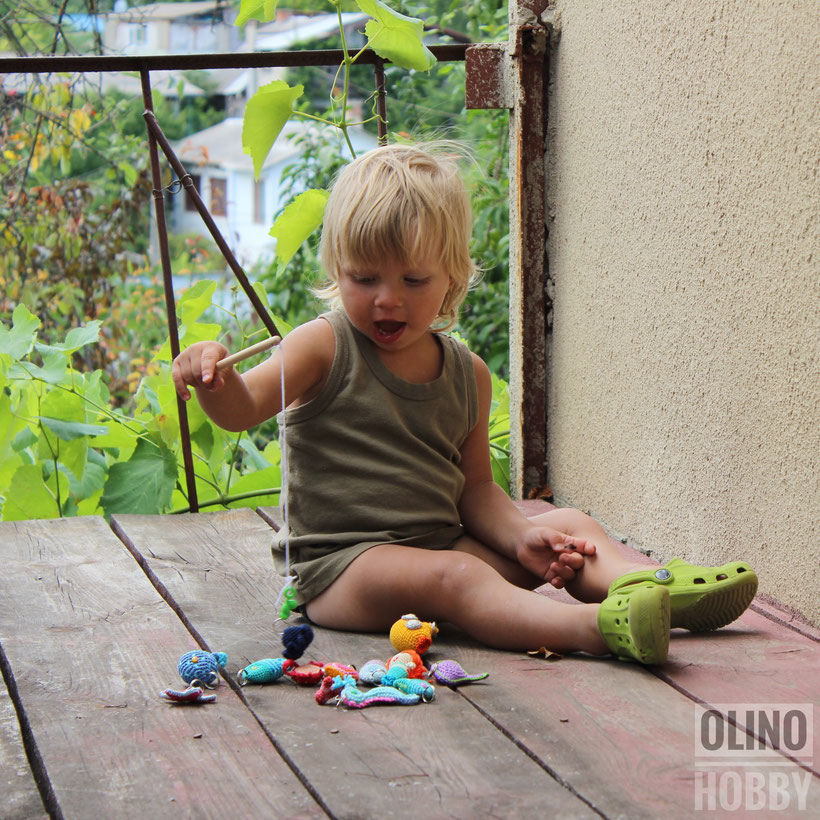 Crochet Fishing Game for baby