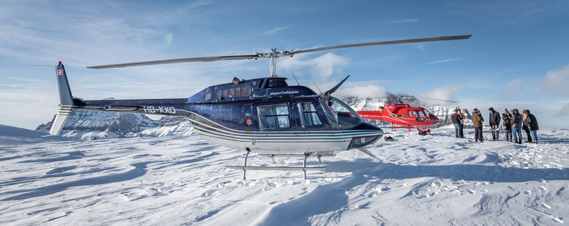 Elite Flights, HB-ZPF, AS 350 B2 Ecureuil, HB-XXO, Bell 206 Jet Ranger, Helikopterflug, Alpenflug mit Gletscherlandung, Firmenausflug, Petersgrat