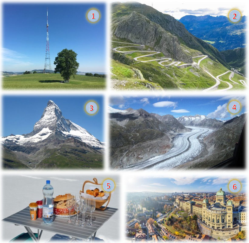 Helikopter-Alpenrundflug 150 Minuten ab Beromünster, Urner Alpen, Matterhorn, Stadt Bern mit Gletscherlandung und -Apéro auf dem Theodulgletscher oder dem Petersgrat