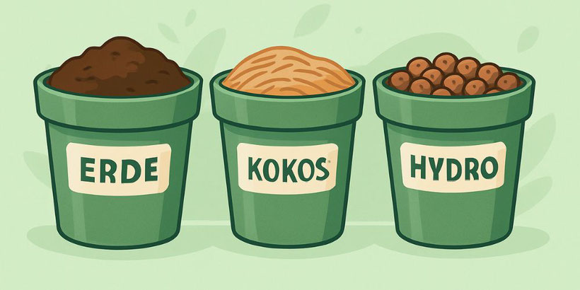 Erde, Kokos oder Hydro