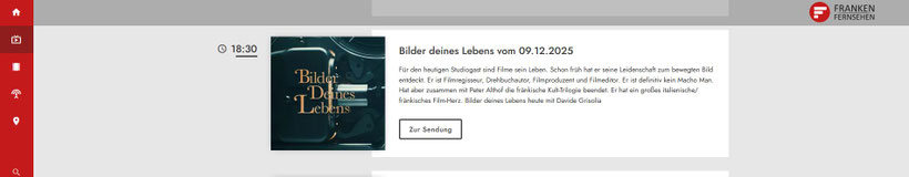 Quelle/Screenshot: www.frankenfernsehen.tv (09.12.2025)